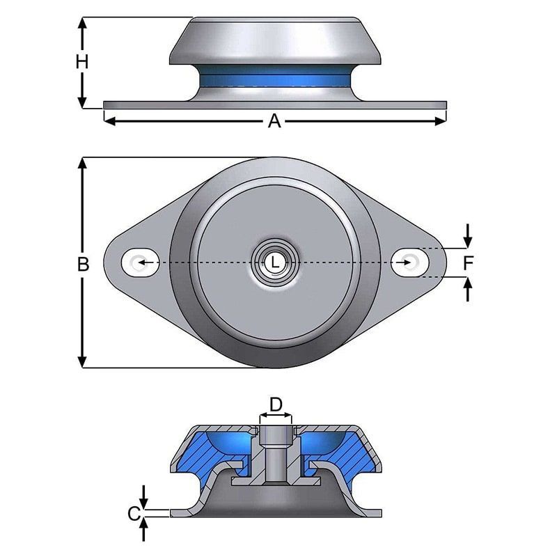 Çanak Titreşim Takozları CT-016