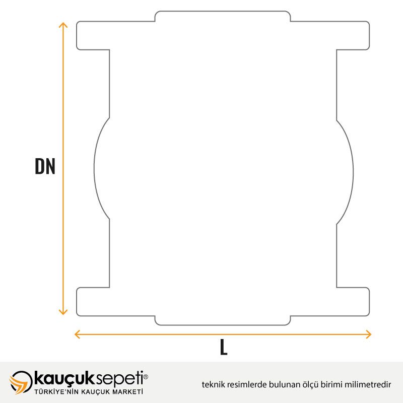 Kompansatör Lastiği Flanşlı Çelik Epdm KF-027